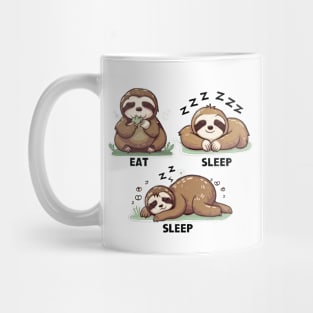 Eat, Sleep, Sleep: Sloth Mug